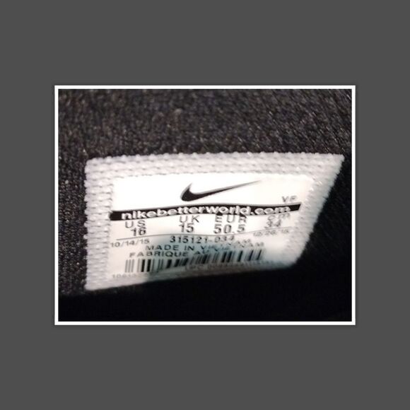 Nike Air Force 1 High Black - 315121-034 Size 16 - Picture 6 of 7